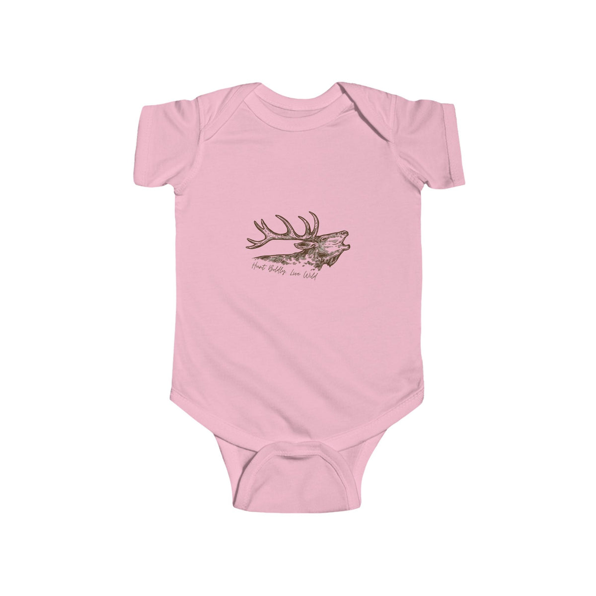 Hunt Boldly & Live Wild Infant Bodysuit, Cute Baby Outfit, Nature Lover Gift, Baby Shower Clothes, Unisex Infant Wear