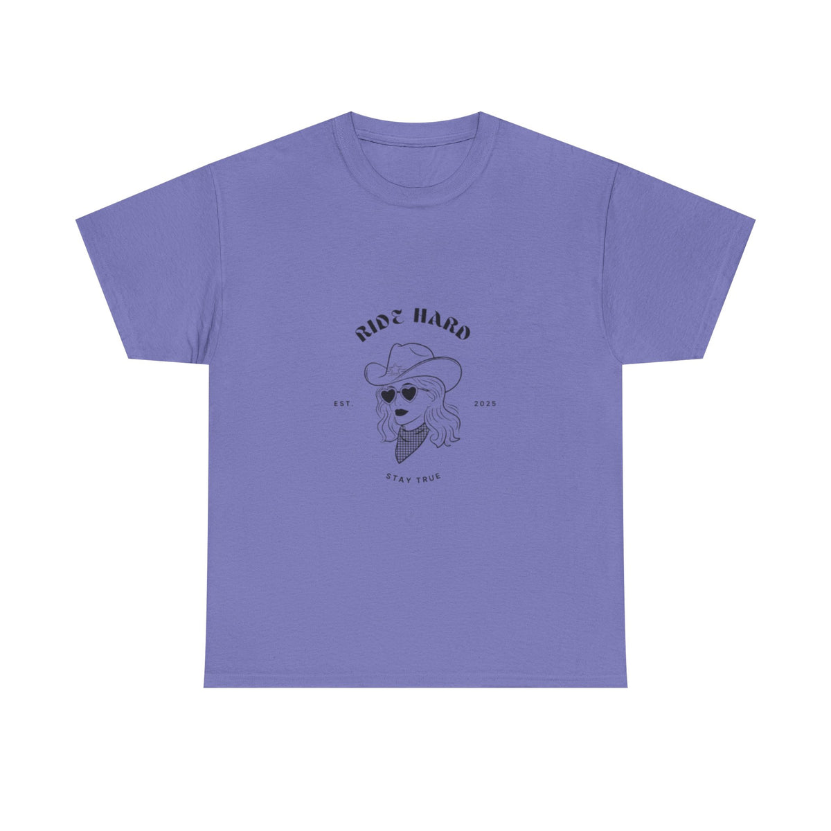 Ride Hard Unisex Heavy Cotton Tee - Stay True Graphic Tee