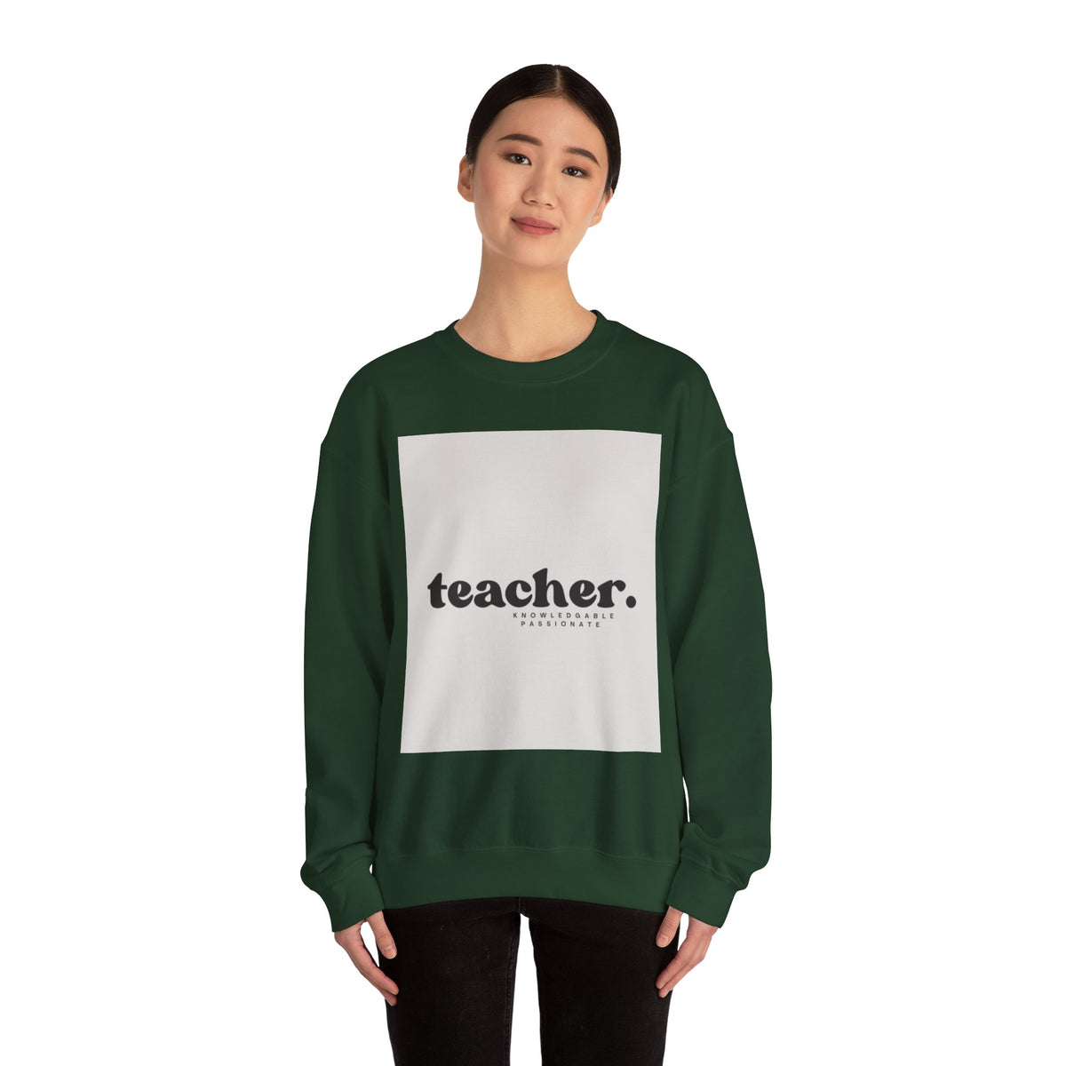 Teacher Knowledgeable Passionate Crewneck Sweatshirt