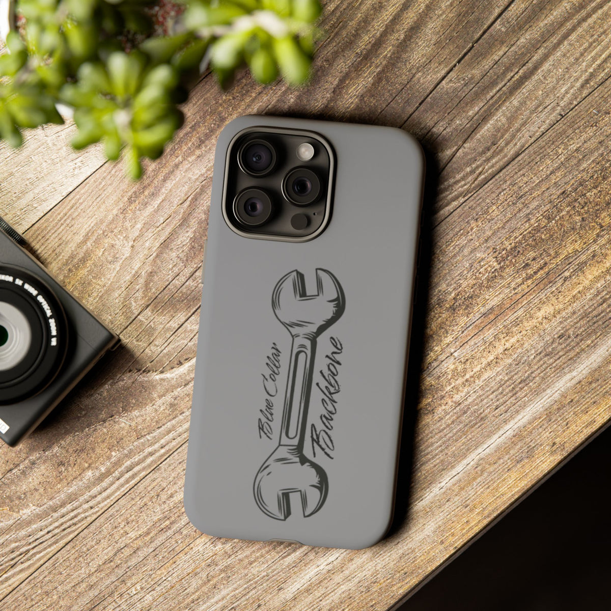 Tough Cases, Blue Collar Backbone Phone Case, Protective Phone Cases, Rugged Phone Covers, Strong Case, Worker Design, Unique Phone