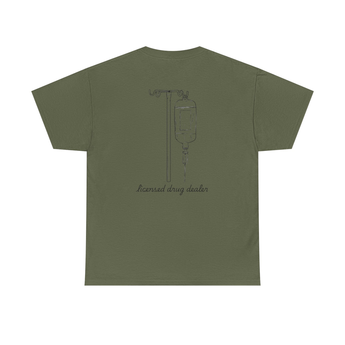 Unisex Heavy Cotton Tee - "Licensed Drug Dealer" Graphic Tee - Fun & Edgy Casual Wear