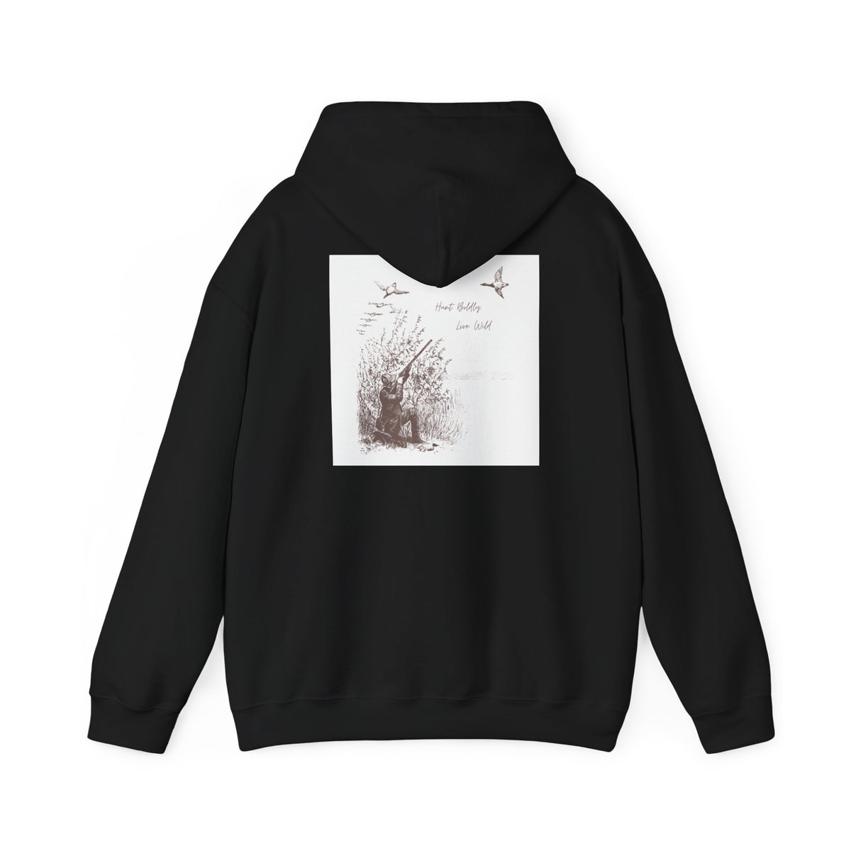 Hunter-Inspired Unisex Heavy Blend Hooded Sweatshirt - Relaxed Fit with Inspirational Quote