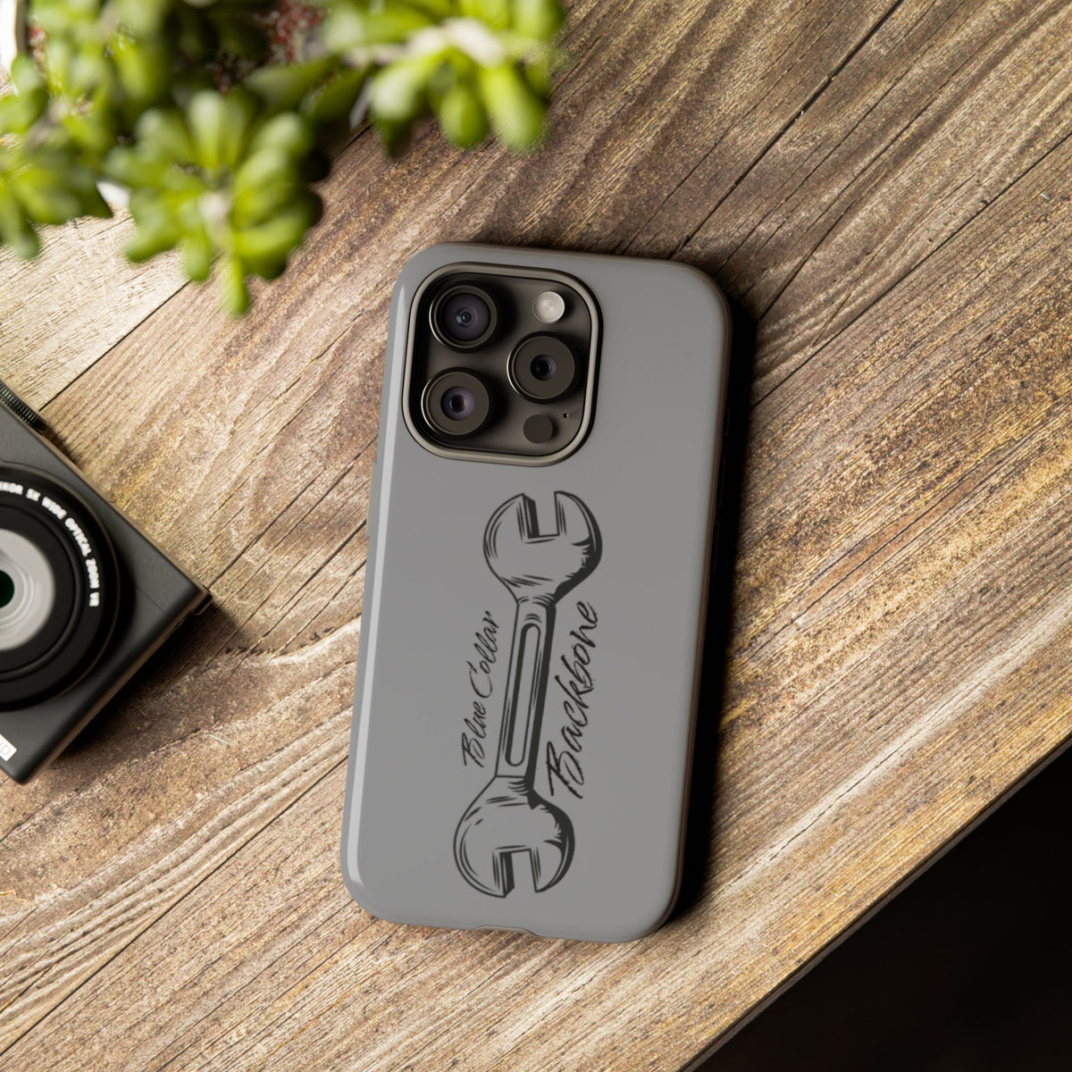 Tough Cases, Blue Collar Backbone Phone Case, Protective Phone Cases, Rugged Phone Covers, Strong Case, Worker Design, Unique Phone