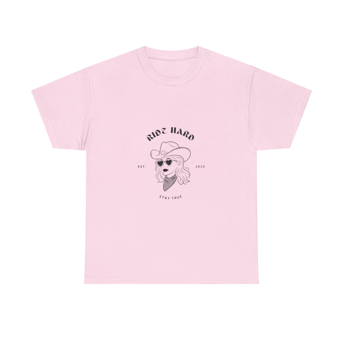 Ride Hard Unisex Heavy Cotton Tee - Stay True Graphic Tee