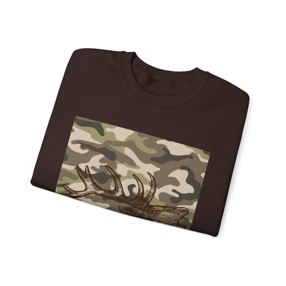 Camo Antler Design Unisex Crewneck Sweatshirt