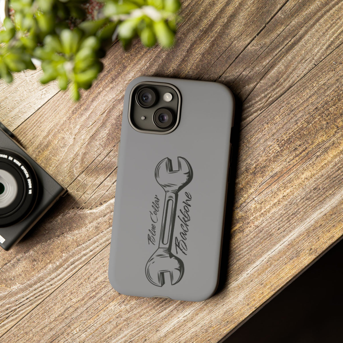 Tough Cases, Blue Collar Backbone Phone Case, Protective Phone Cases, Rugged Phone Covers, Strong Case, Worker Design, Unique Phone
