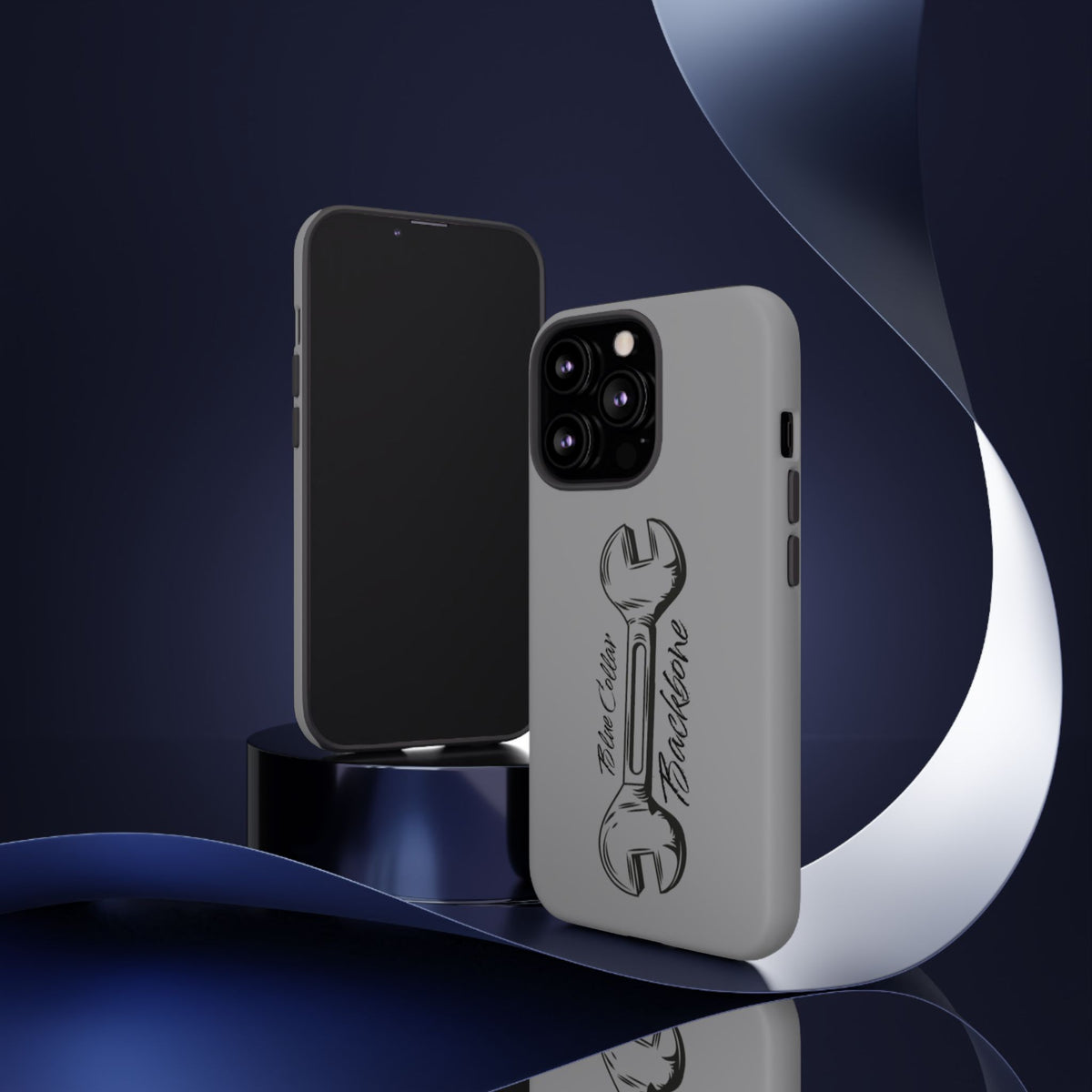 Tough Cases, Blue Collar Backbone Phone Case, Protective Phone Cases, Rugged Phone Covers, Strong Case, Worker Design, Unique Phone