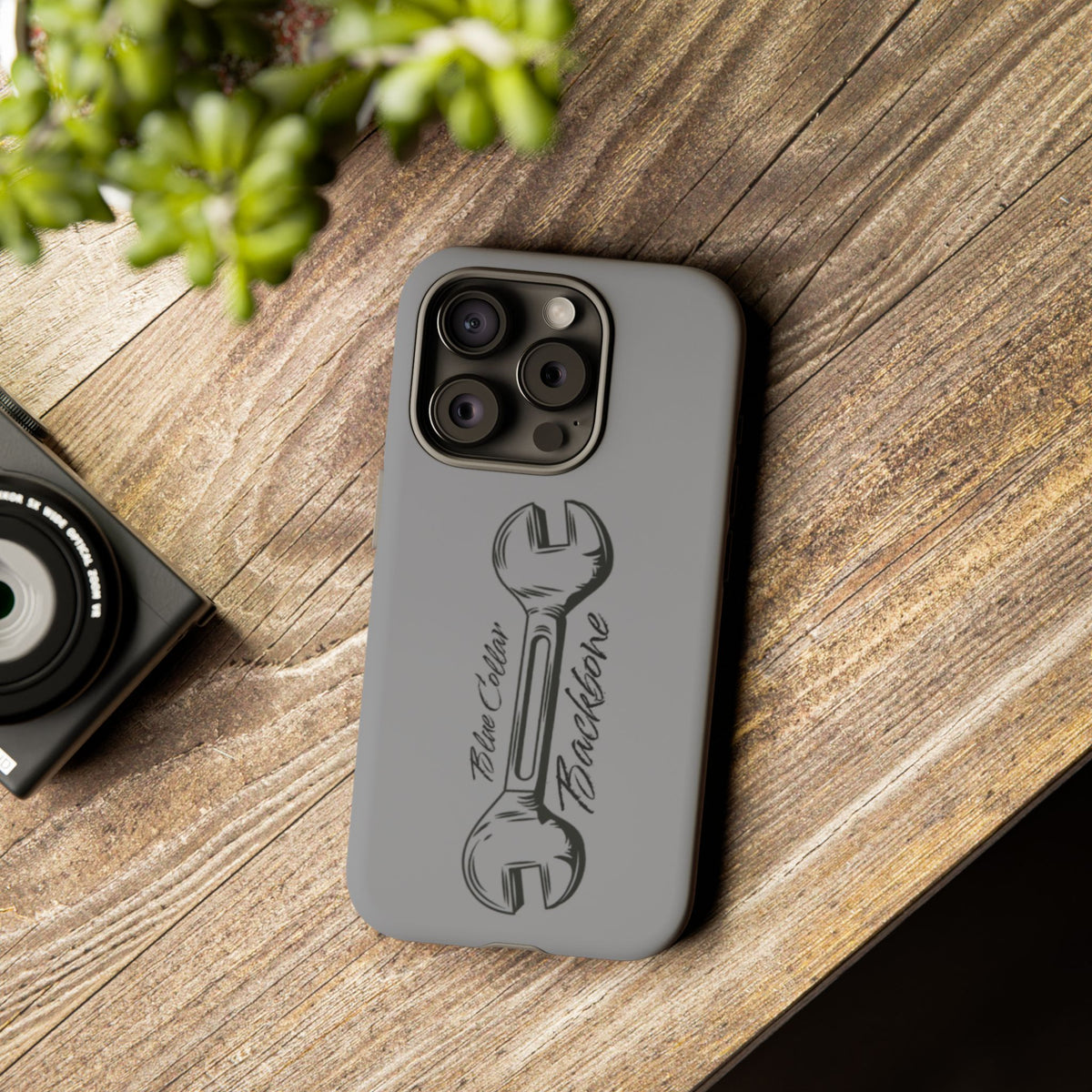 Tough Cases, Blue Collar Backbone Phone Case, Protective Phone Cases, Rugged Phone Covers, Strong Case, Worker Design, Unique Phone