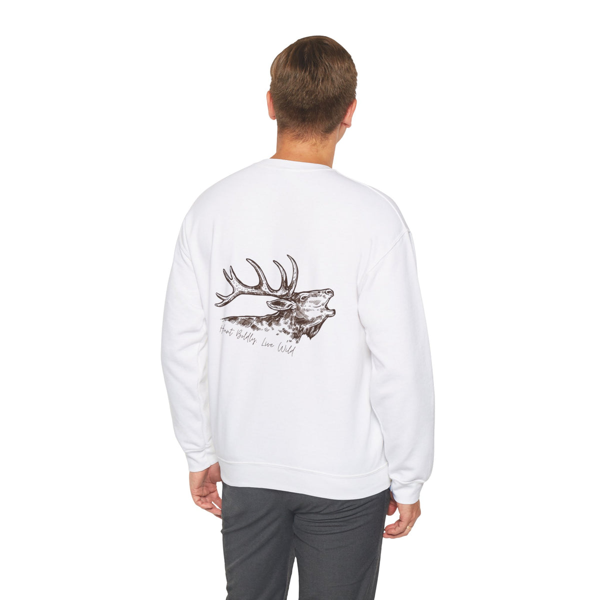 Outdoor Adventure Crewneck Sweatshirt - Hunt Boldy, Live Wild