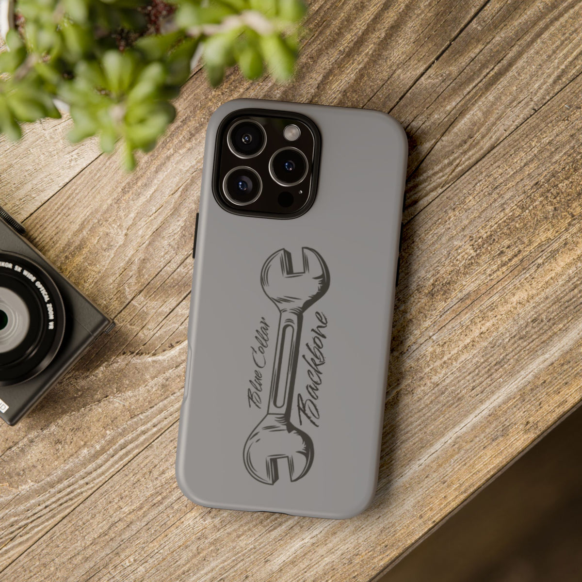 Tough Cases, Blue Collar Backbone Phone Case, Protective Phone Cases, Rugged Phone Covers, Strong Case, Worker Design, Unique Phone