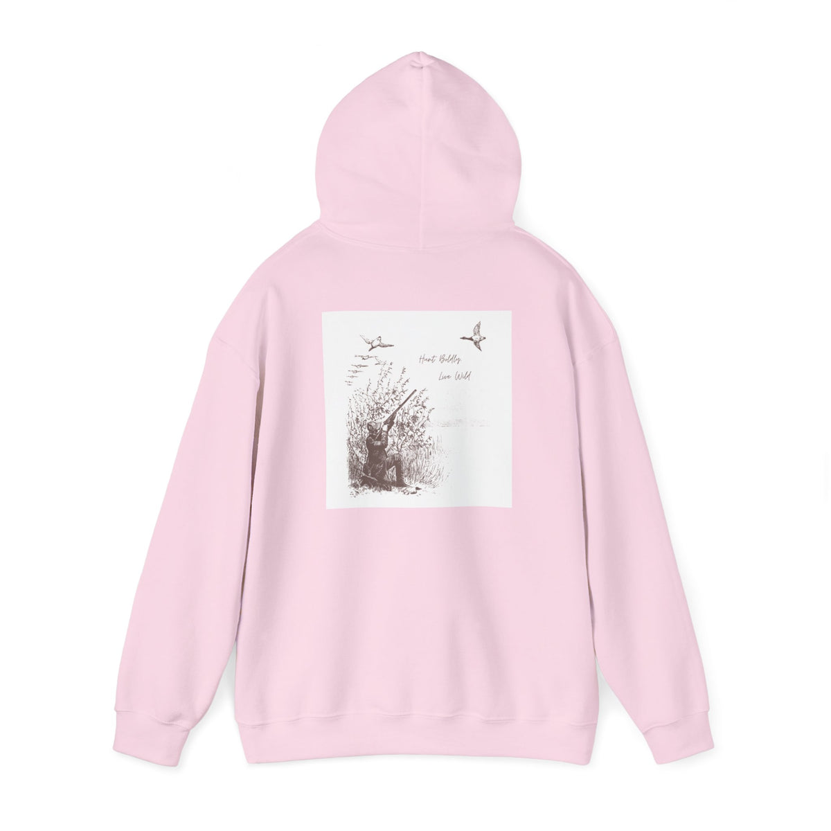 Hunter-Inspired Unisex Heavy Blend Hooded Sweatshirt - Relaxed Fit with Inspirational Quote