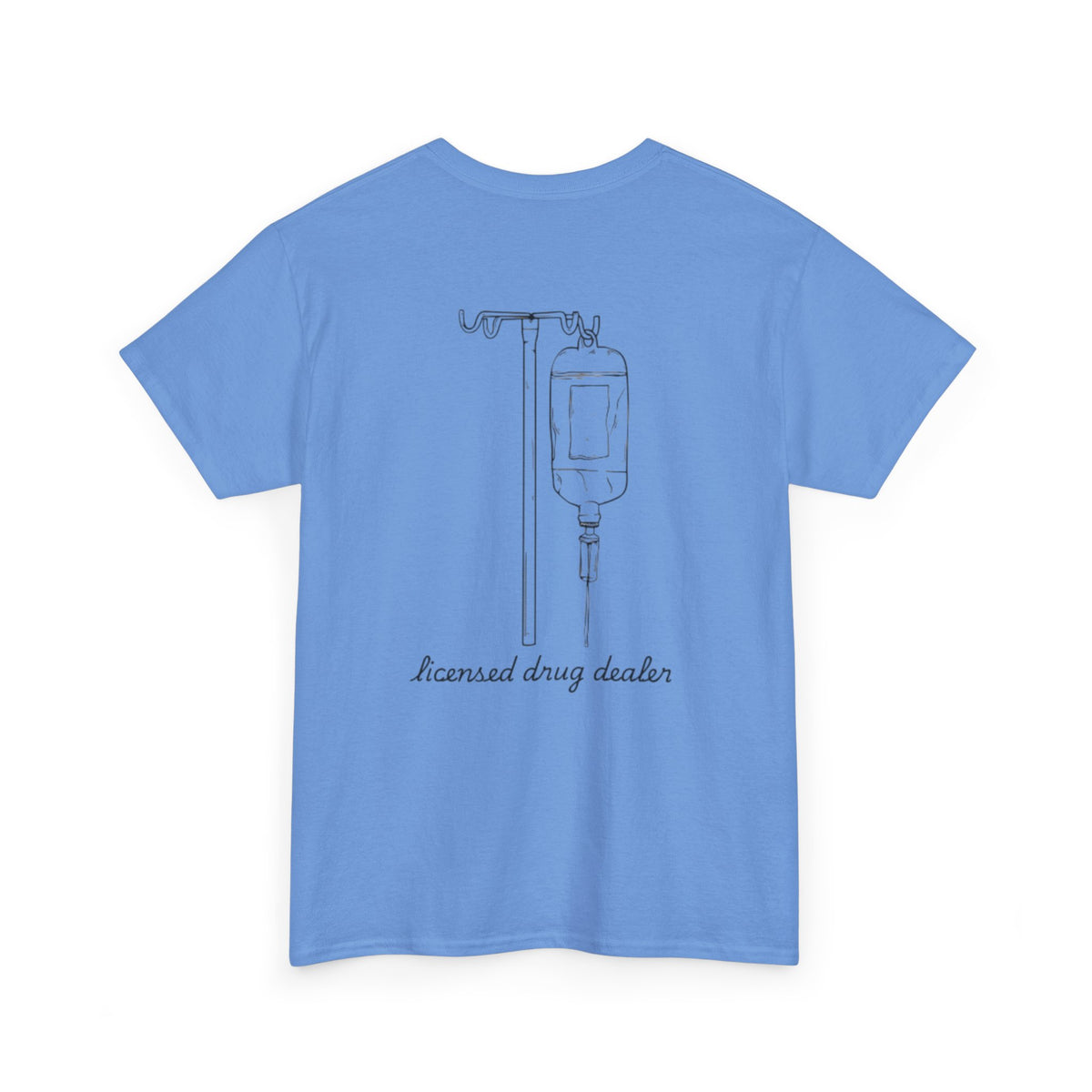 Unisex Heavy Cotton Tee - "Licensed Drug Dealer" Graphic Tee - Fun & Edgy Casual Wear