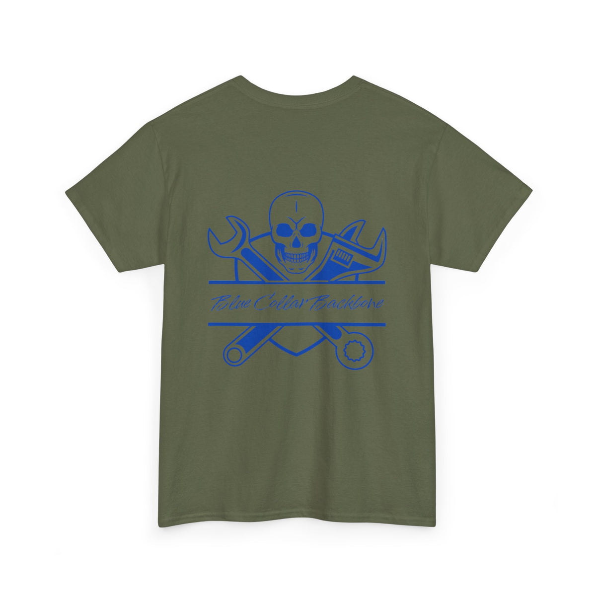 Skull & Tools Unisex Heavy Cotton Tee - Perfect for Mechanics & DIY Enthusiasts