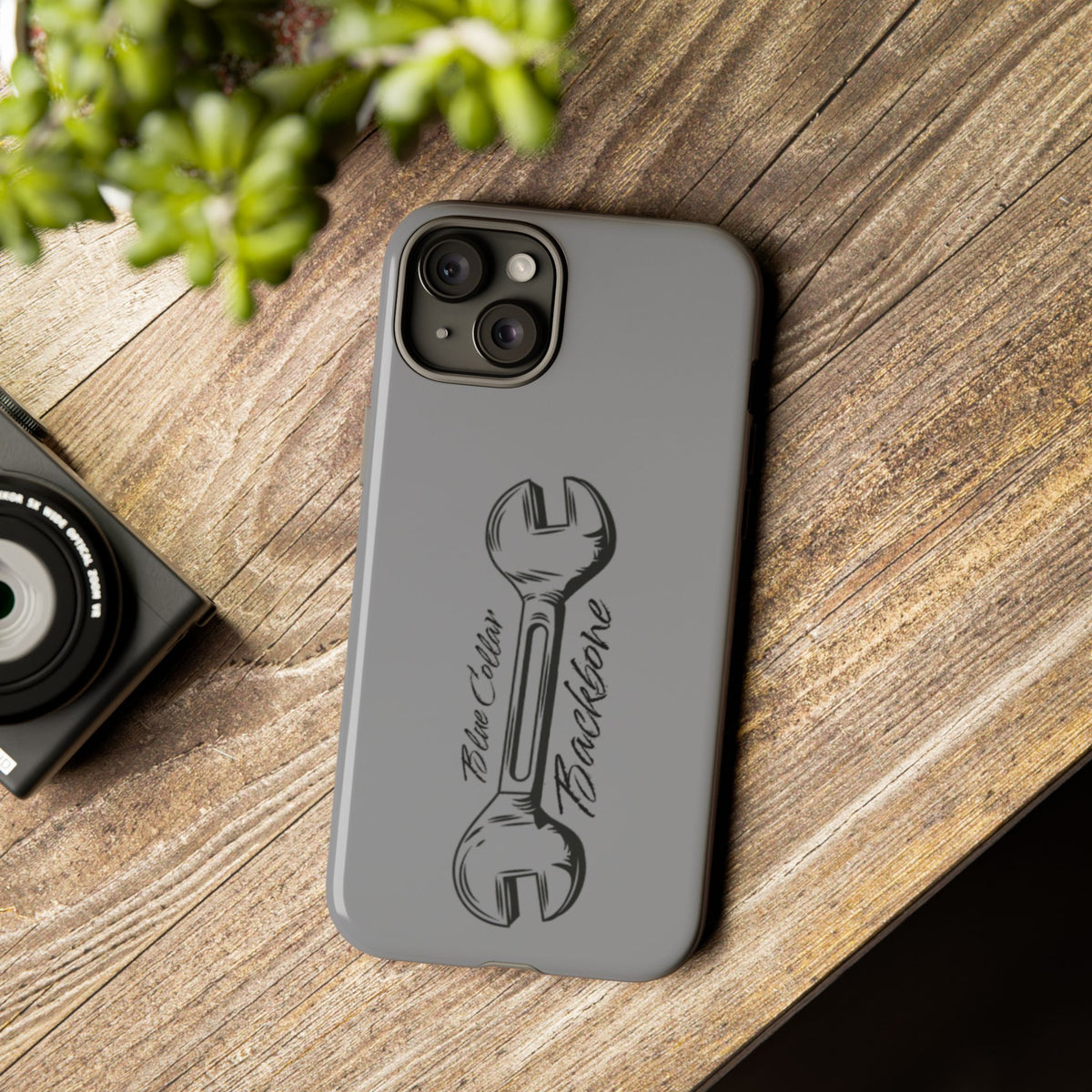 Tough Cases, Blue Collar Backbone Phone Case, Protective Phone Cases, Rugged Phone Covers, Strong Case, Worker Design, Unique Phone