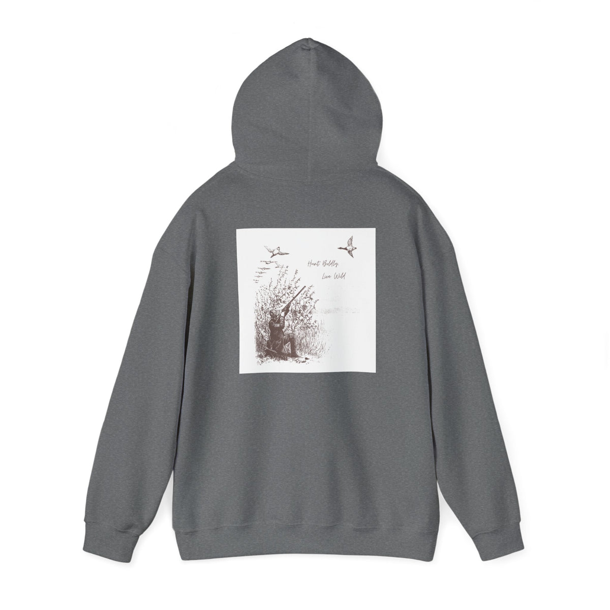 Hunter-Inspired Unisex Heavy Blend Hooded Sweatshirt - Relaxed Fit with Inspirational Quote