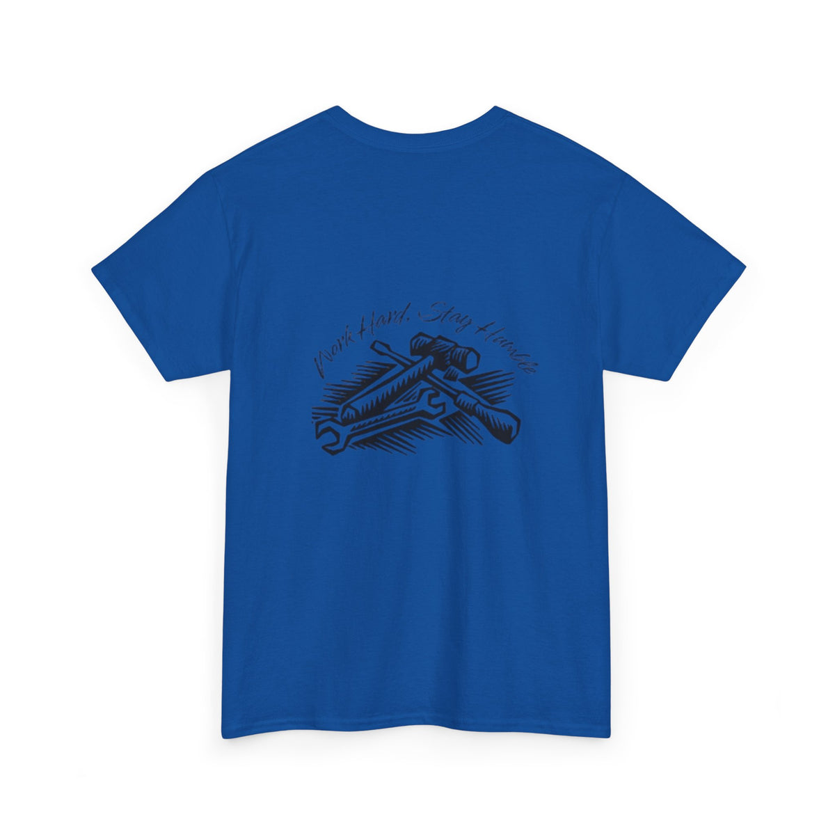 Blue Collar T Shirt, Work Hard Stay Humble Tee, Unisex Cotton Shirt, Inspirational Graphic Tee, Motivational Quote Shirt