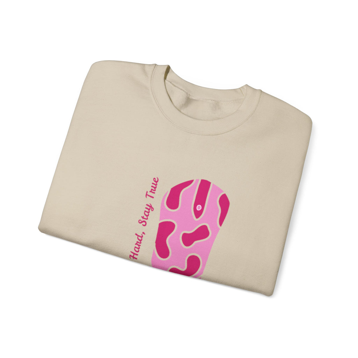 Ride Hard, Stay True pink | Unisex Heavy Blend™ Crewneck Sweatshirt