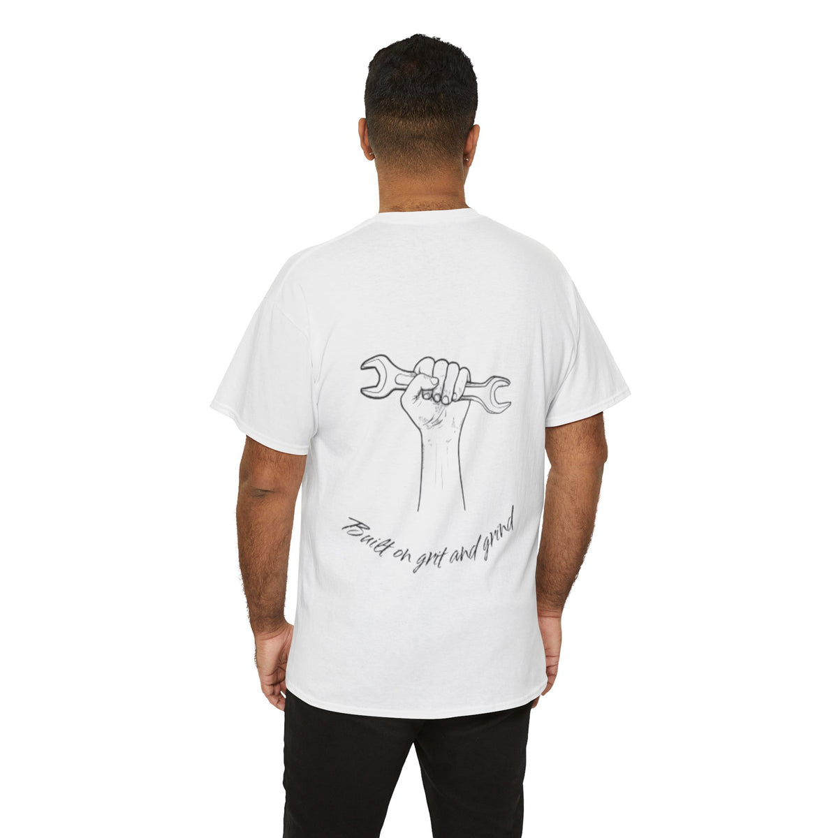 Grit and Grind Blue Collar Tee, Unisex T-Shirt, Work Ethic Graphic Shirt, Men's Women's Clothing, Inspirational Tee, Motivational Apparel