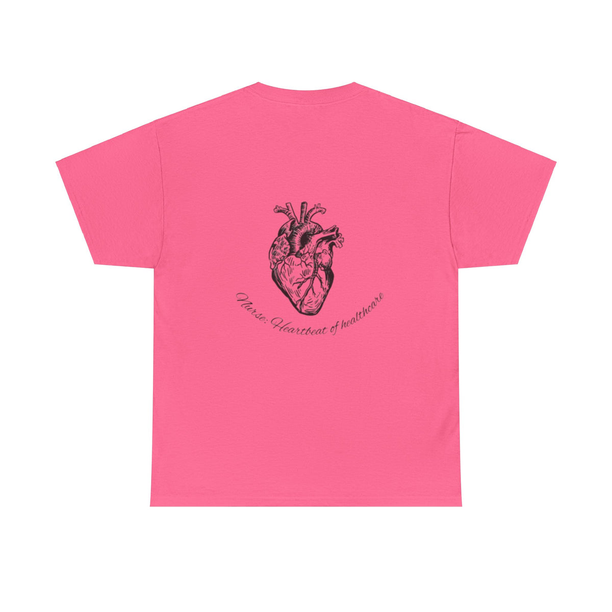 Nurse: Heartbeat of healthcare Unisex Heavy Cotton Tee