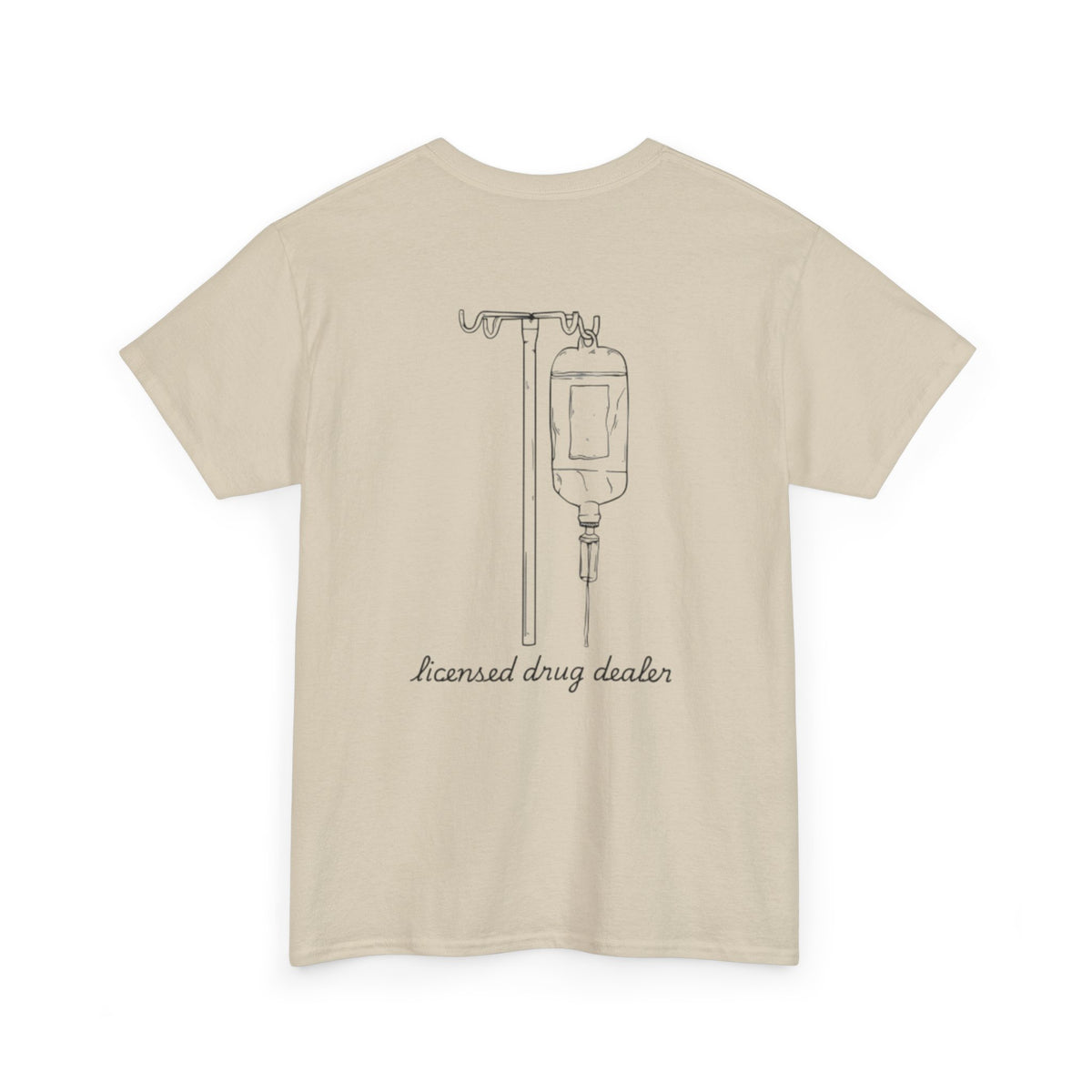 Unisex Heavy Cotton Tee - "Licensed Drug Dealer" Graphic Tee - Fun & Edgy Casual Wear
