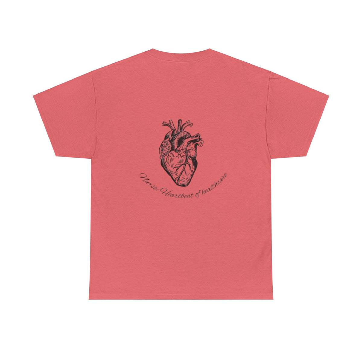 Nurse: Heartbeat of healthcare Unisex Heavy Cotton Tee