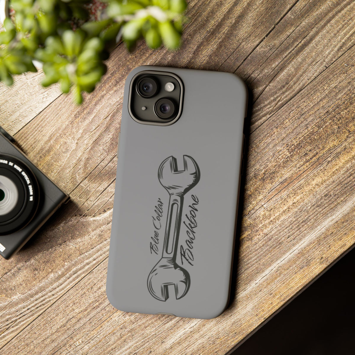 Tough Cases, Blue Collar Backbone Phone Case, Protective Phone Cases, Rugged Phone Covers, Strong Case, Worker Design, Unique Phone