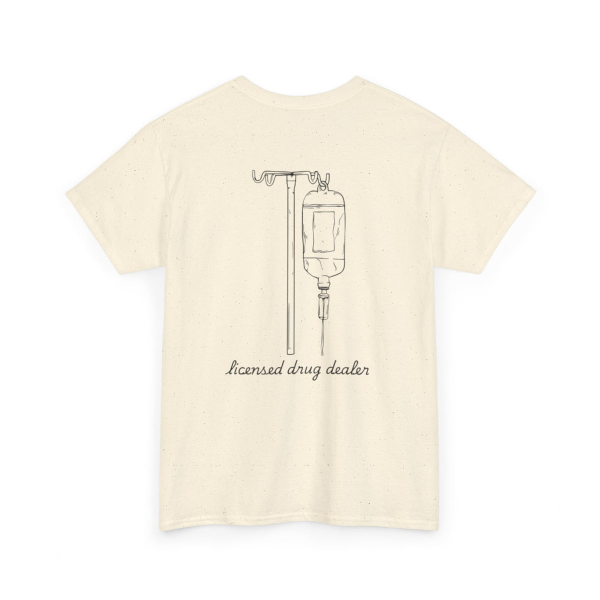 Unisex Heavy Cotton Tee - "Licensed Drug Dealer" Graphic Tee - Fun & Edgy Casual Wear