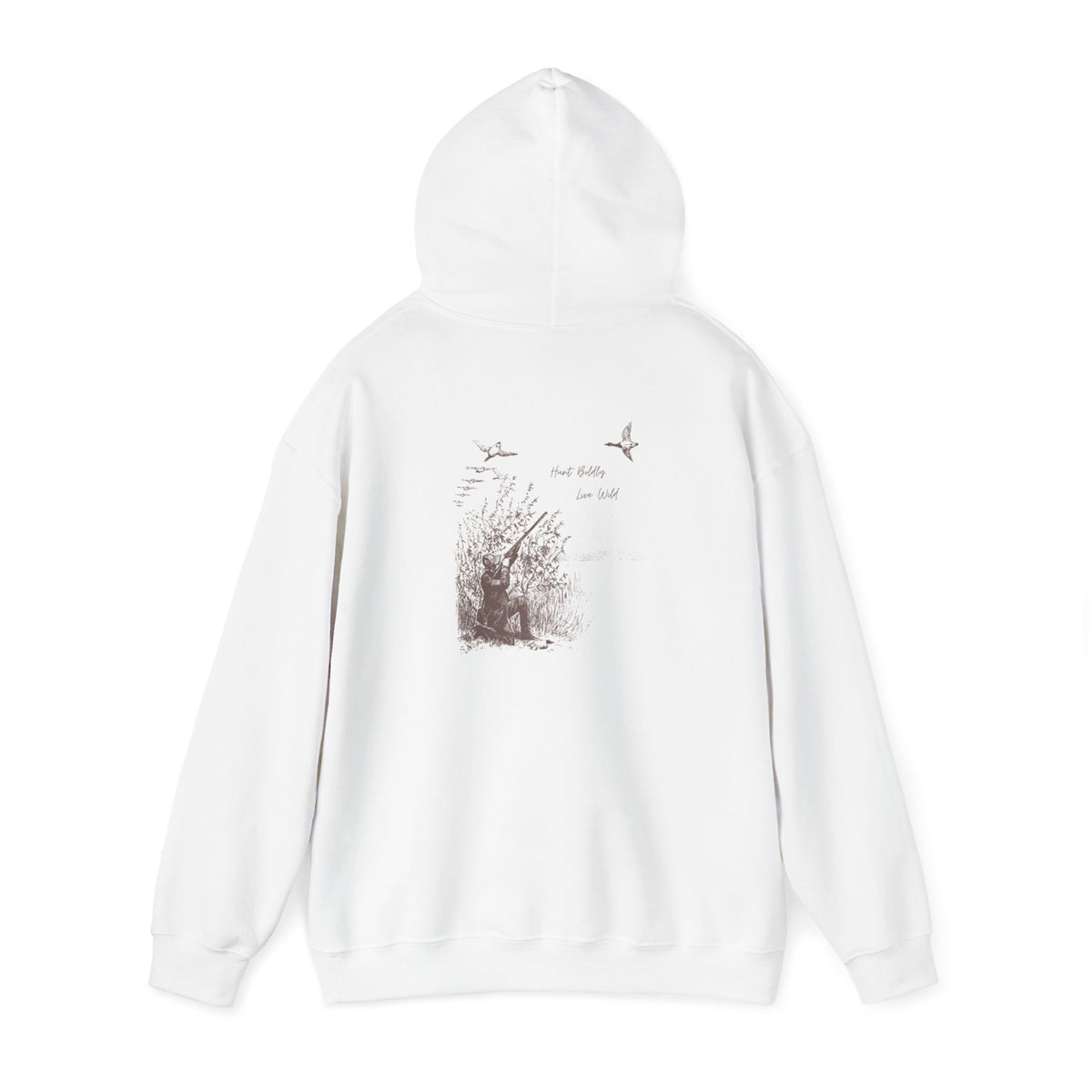 Hunter-Inspired Unisex Heavy Blend Hooded Sweatshirt - Relaxed Fit with Inspirational Quote