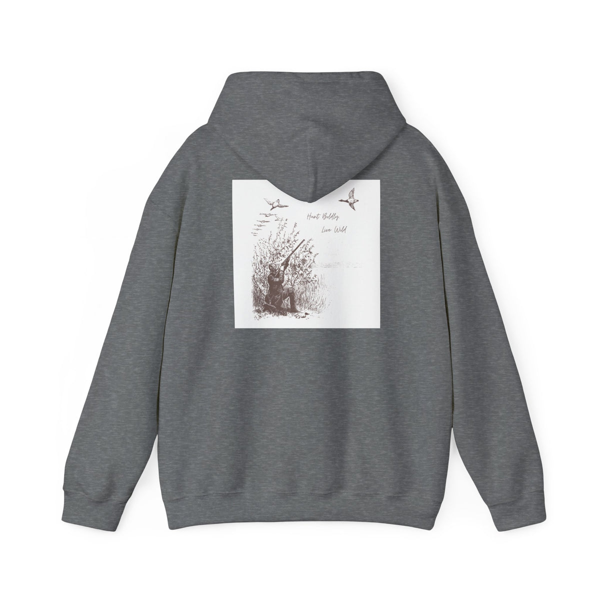 Hunter-Inspired Unisex Heavy Blend Hooded Sweatshirt - Relaxed Fit with Inspirational Quote