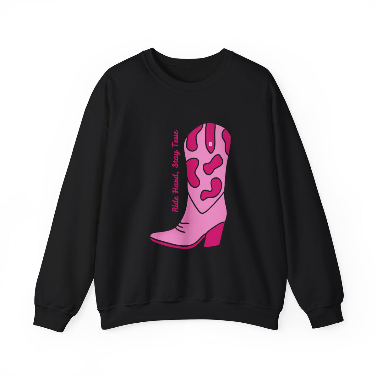 Ride Hard, Stay True pink | Unisex Heavy Blend™ Crewneck Sweatshirt