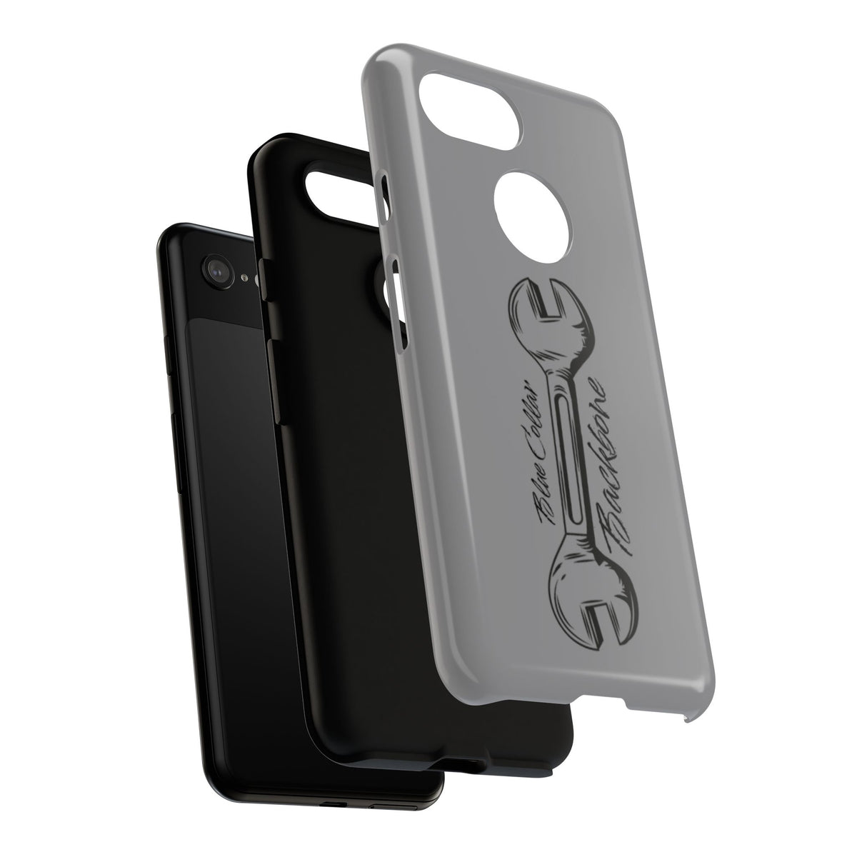Tough Cases, Blue Collar Backbone Phone Case, Protective Phone Cases, Rugged Phone Covers, Strong Case, Worker Design, Unique Phone