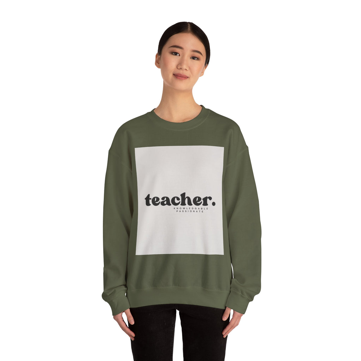 Teacher Knowledgeable Passionate Crewneck Sweatshirt