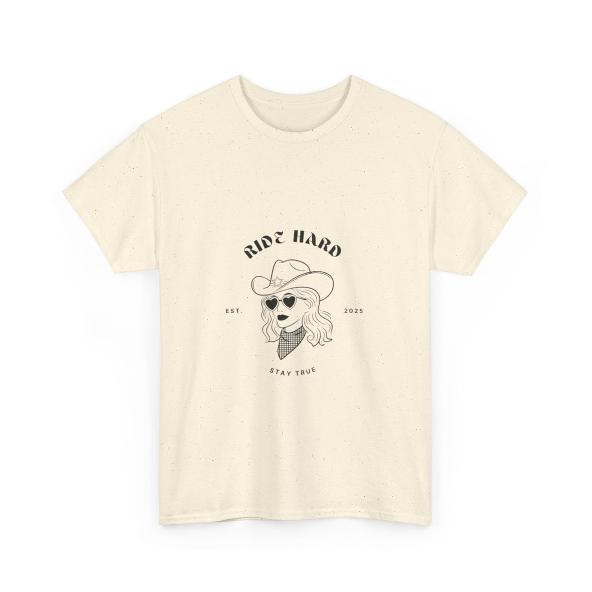 Ride Hard Unisex Heavy Cotton Tee - Stay True Graphic Tee