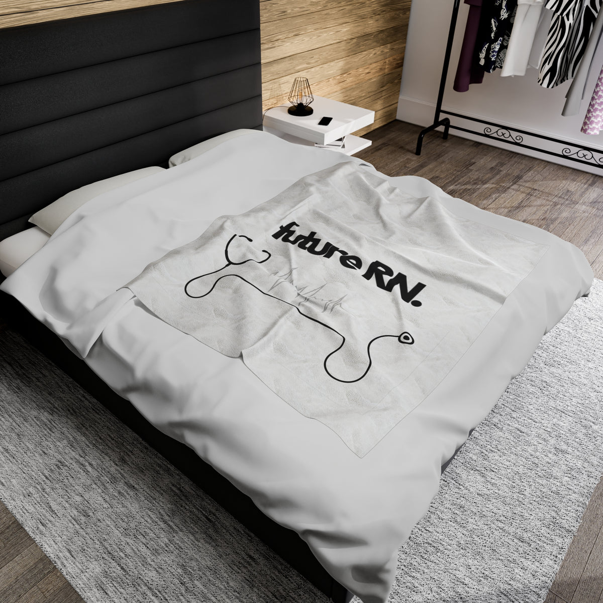 Future RN Velveteen Plush Blanket