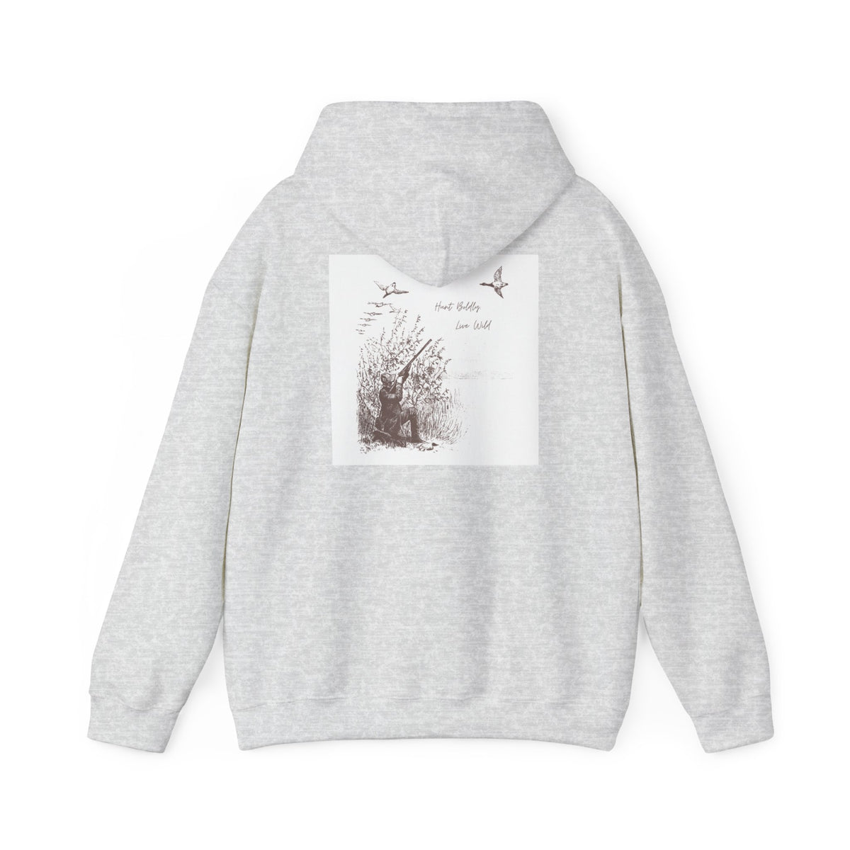 Hunter-Inspired Unisex Heavy Blend Hooded Sweatshirt - Relaxed Fit with Inspirational Quote