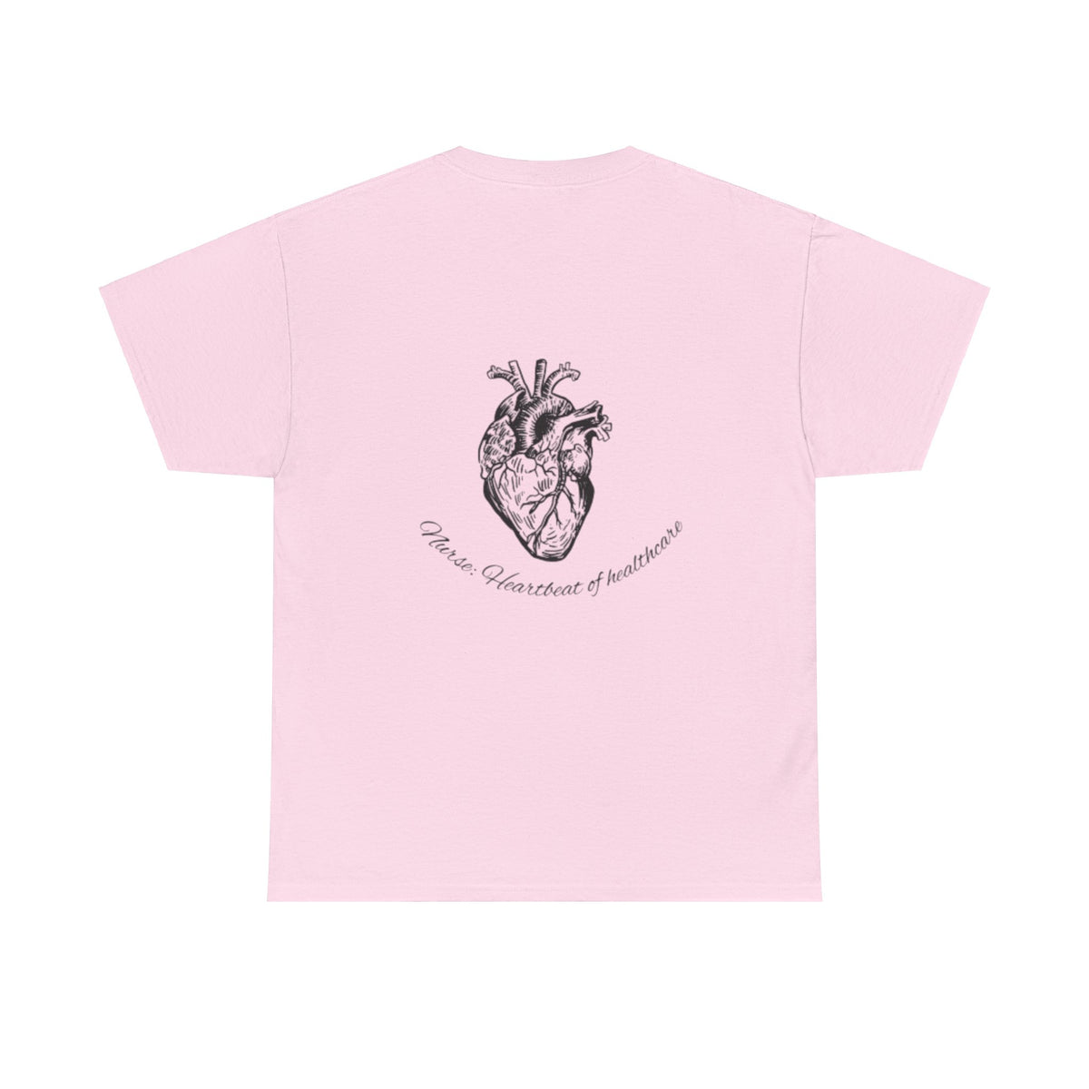 Nurse: Heartbeat of healthcare Unisex Heavy Cotton Tee