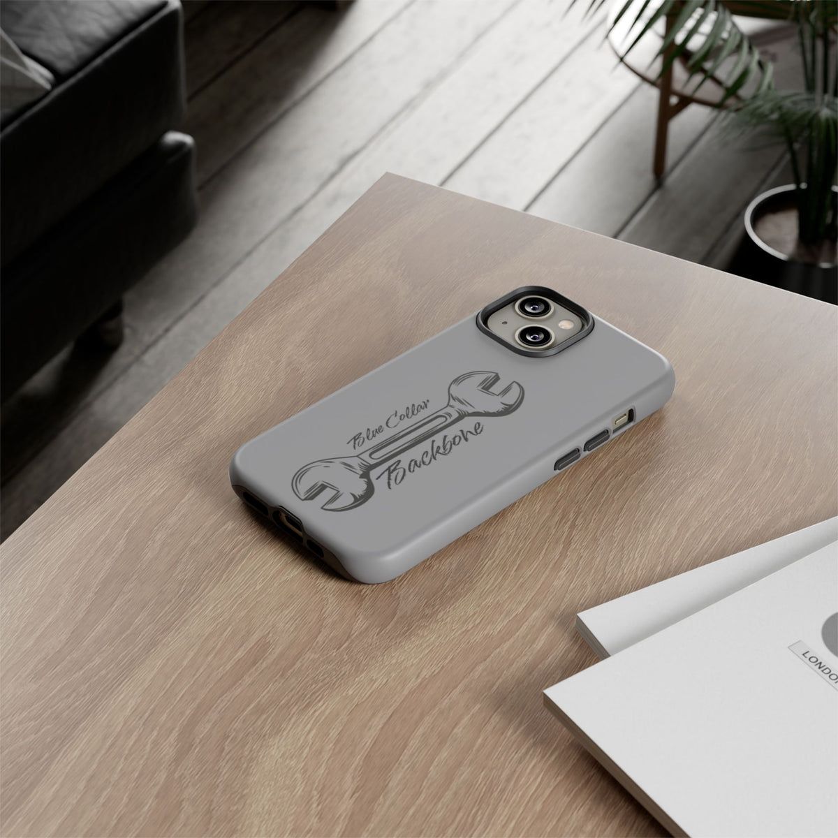Tough Cases, Blue Collar Backbone Phone Case, Protective Phone Cases, Rugged Phone Covers, Strong Case, Worker Design, Unique Phone