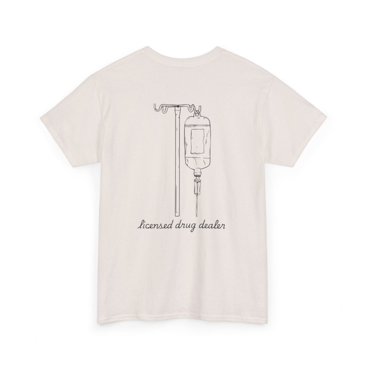Unisex Heavy Cotton Tee - "Licensed Drug Dealer" Graphic Tee - Fun & Edgy Casual Wear
