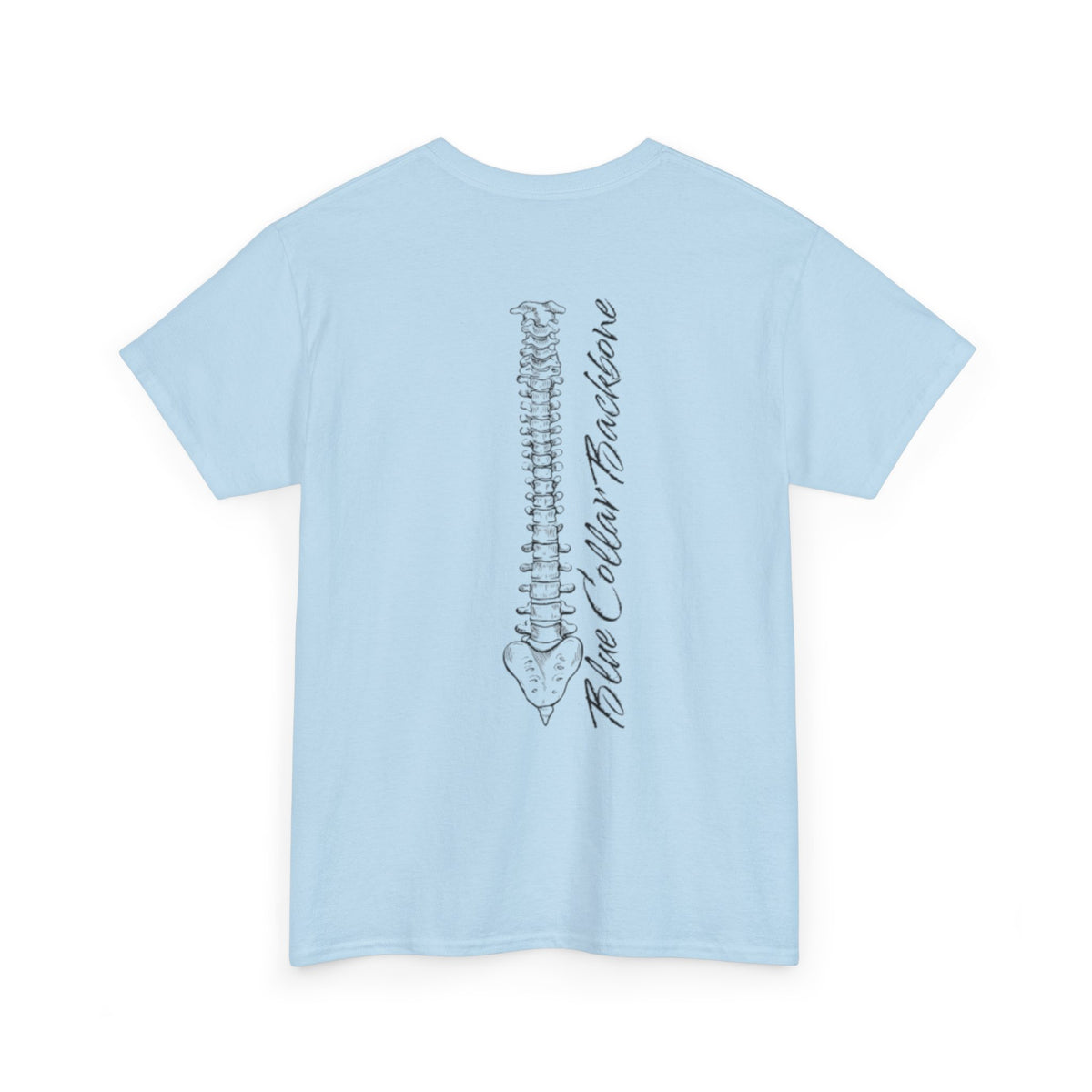 Blue Collar Backbone T Shirt - Unisex Heavy Cotton Tee, Worker Pride, Labor Day Gift, Casual Workwear Top, Patriotic Graphic Tee, Industrial