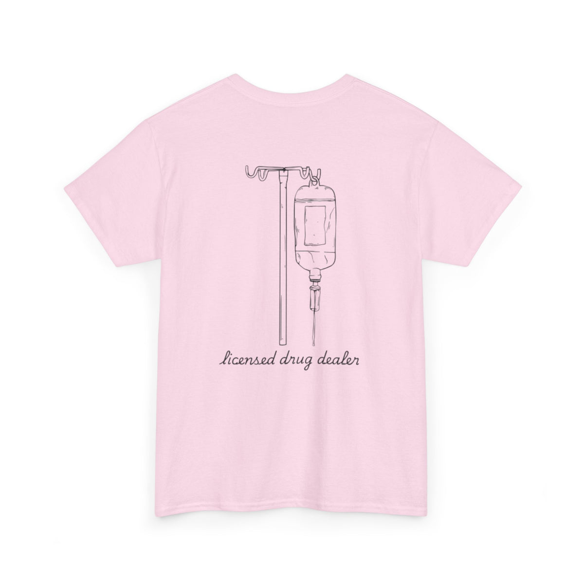 Unisex Heavy Cotton Tee - "Licensed Drug Dealer" Graphic Tee - Fun & Edgy Casual Wear