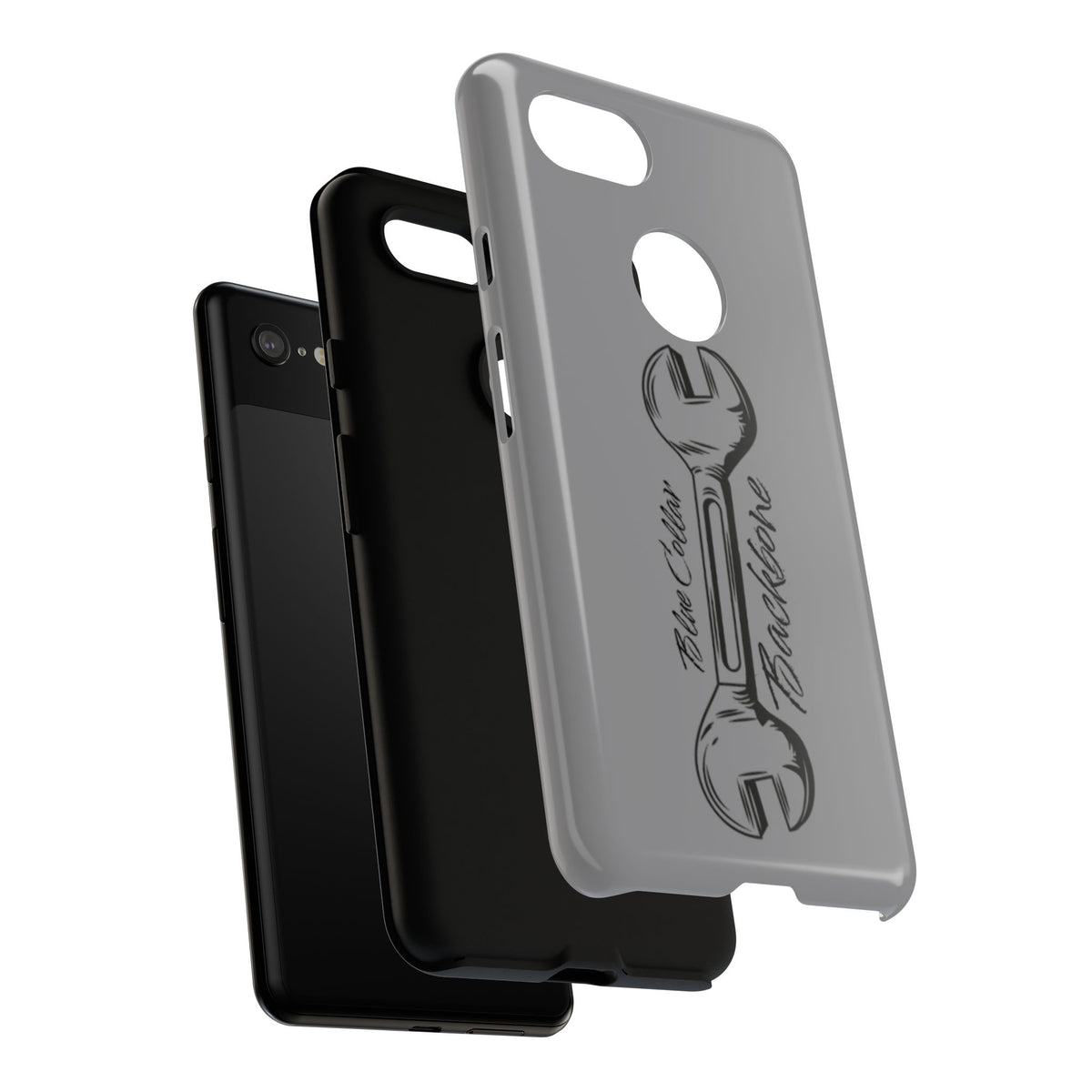 Tough Cases, Blue Collar Backbone Phone Case, Protective Phone Cases, Rugged Phone Covers, Strong Case, Worker Design, Unique Phone