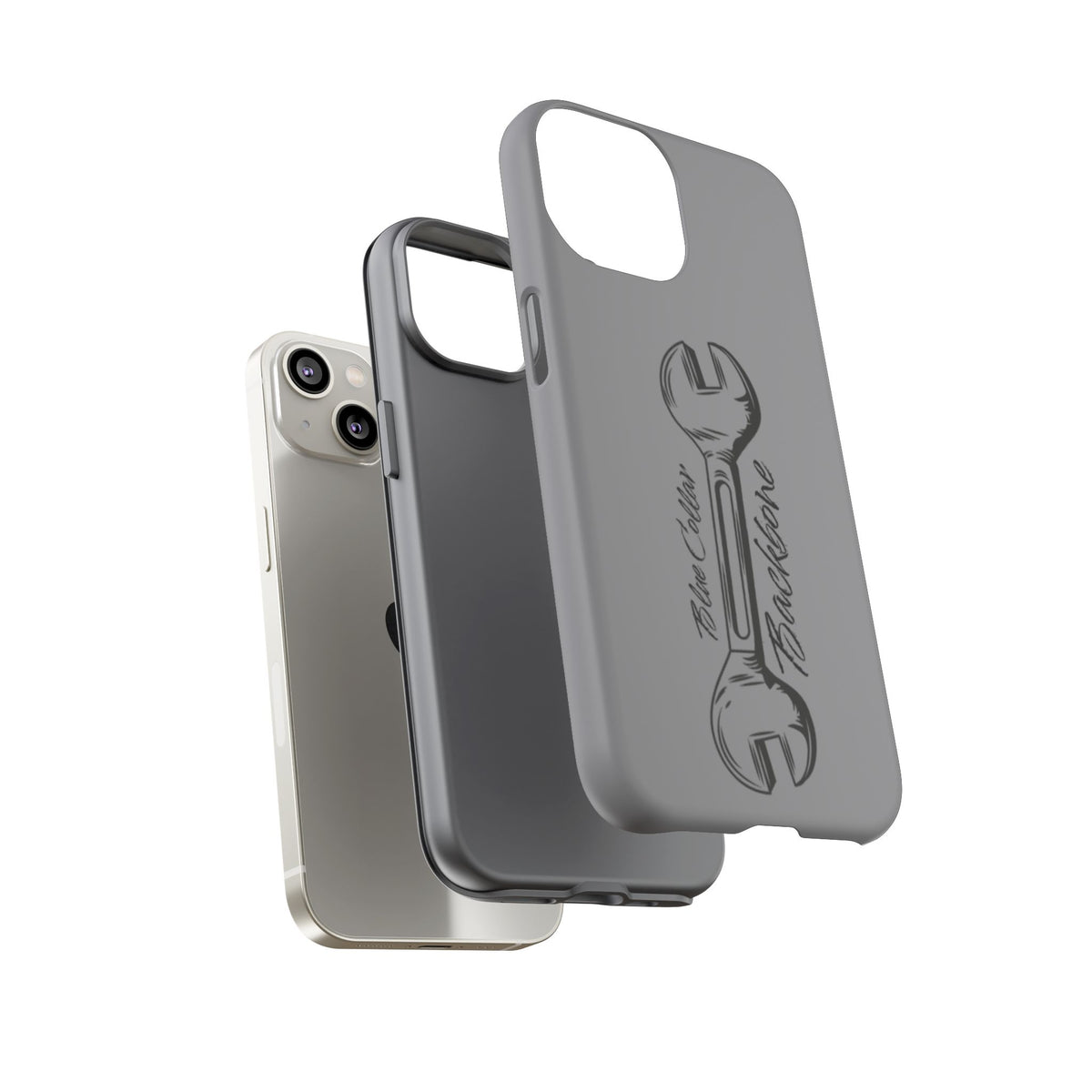 Tough Cases, Blue Collar Backbone Phone Case, Protective Phone Cases, Rugged Phone Covers, Strong Case, Worker Design, Unique Phone