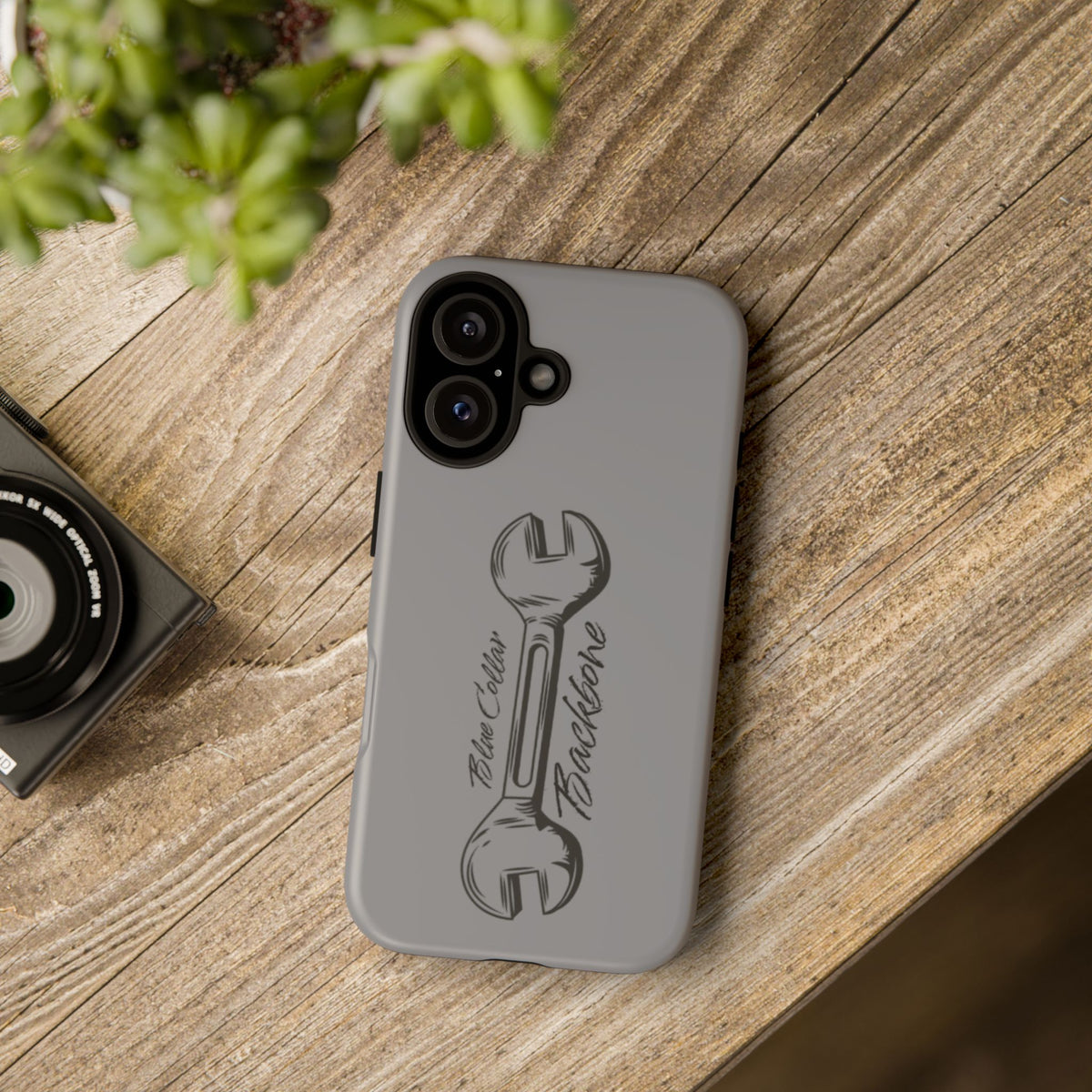 Tough Cases, Blue Collar Backbone Phone Case, Protective Phone Cases, Rugged Phone Covers, Strong Case, Worker Design, Unique Phone