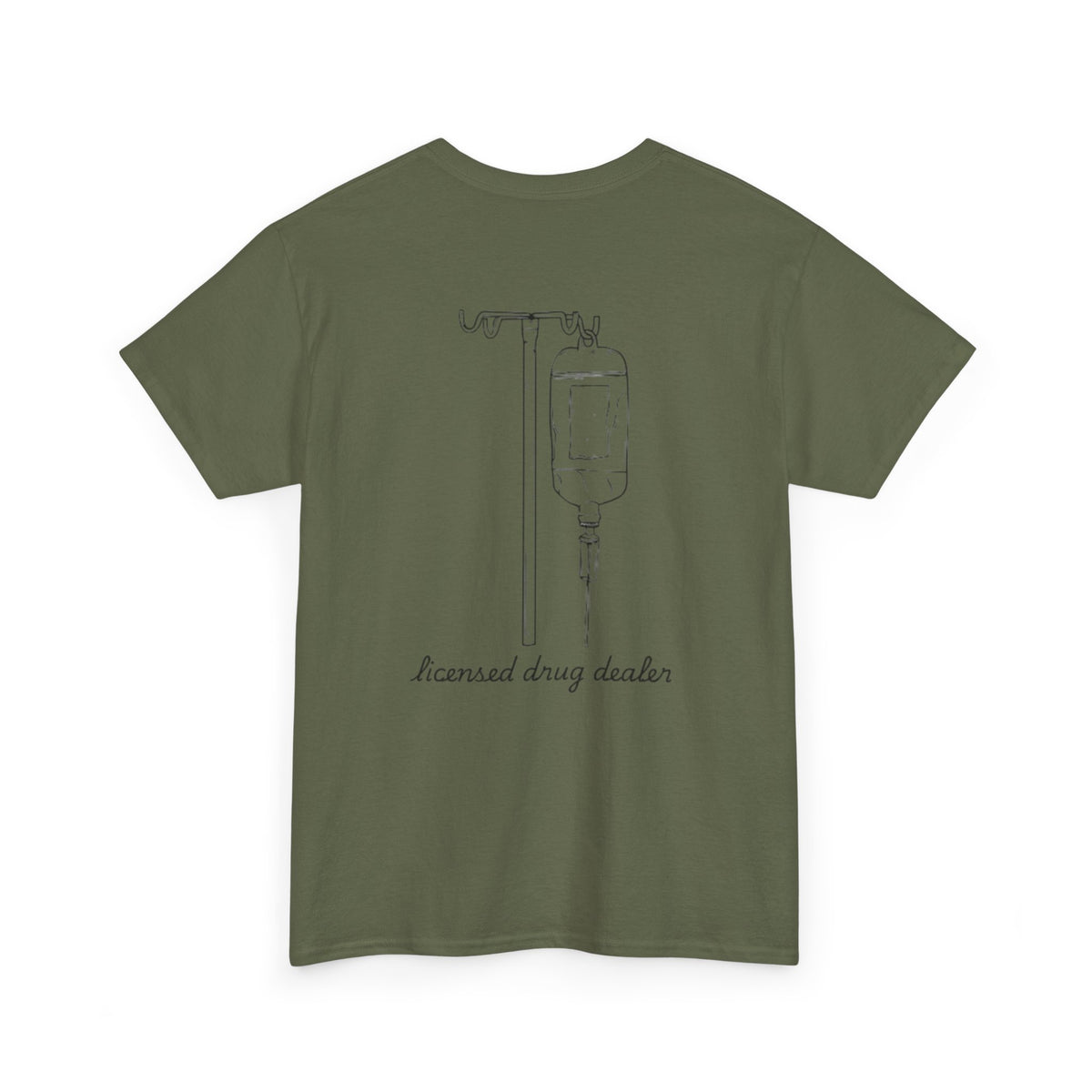 Unisex Heavy Cotton Tee - "Licensed Drug Dealer" Graphic Tee - Fun & Edgy Casual Wear