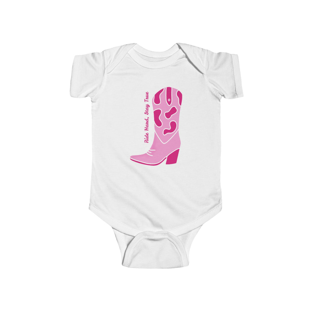 Pink Cowboy Boot Infant Bodysuit, Cute Baby Outfit, Baby Shower Gift, Rodeo Theme, Western Apparel, Kids Fashion