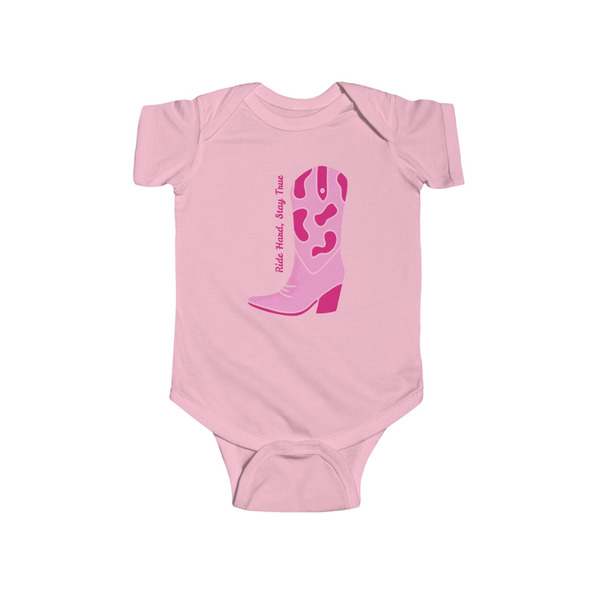 Pink Cowboy Boot Infant Bodysuit, Cute Baby Outfit, Baby Shower Gift, Rodeo Theme, Western Apparel, Kids Fashion