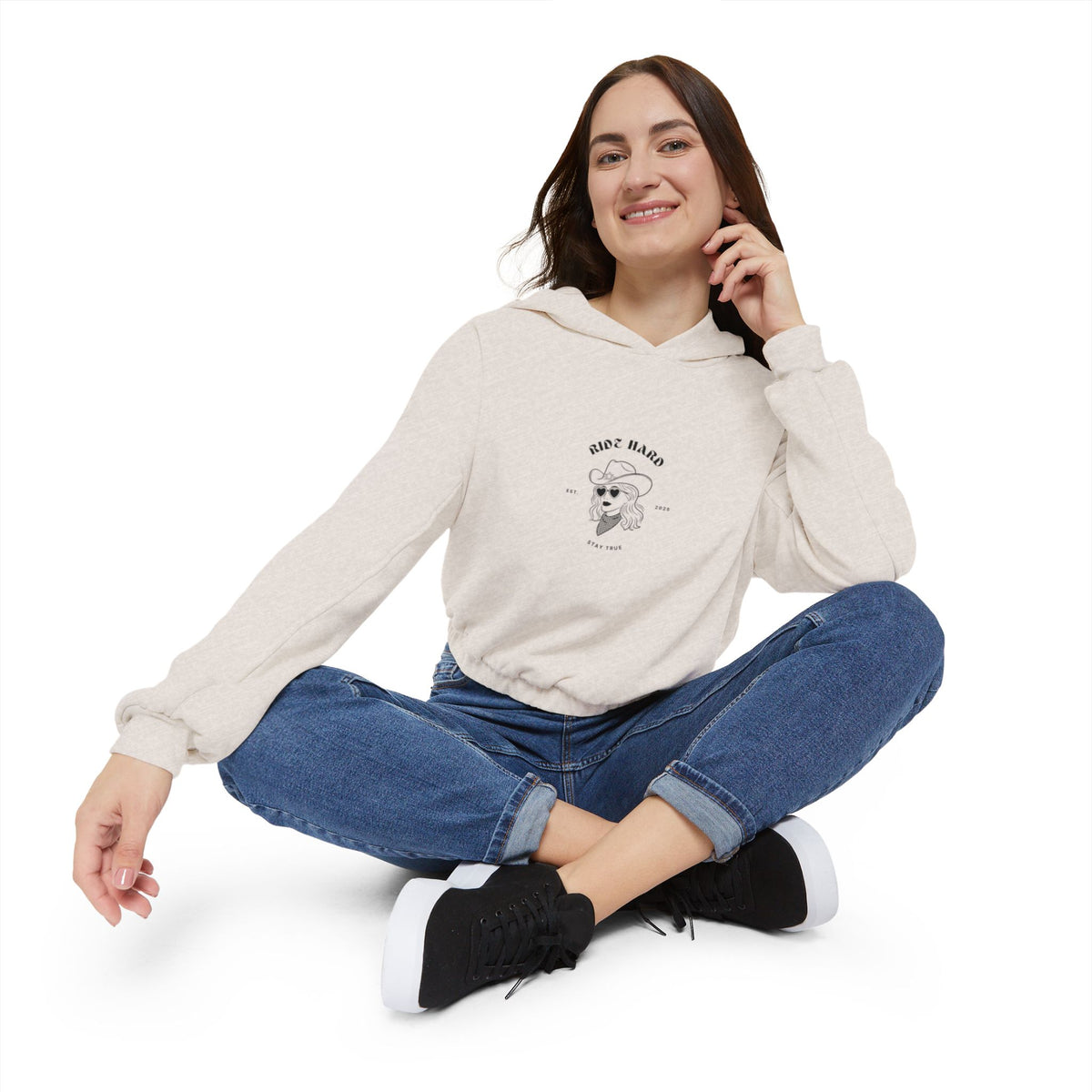 Ride Hard Sweatshirt - Cinched Hoodie for Casual Comfort