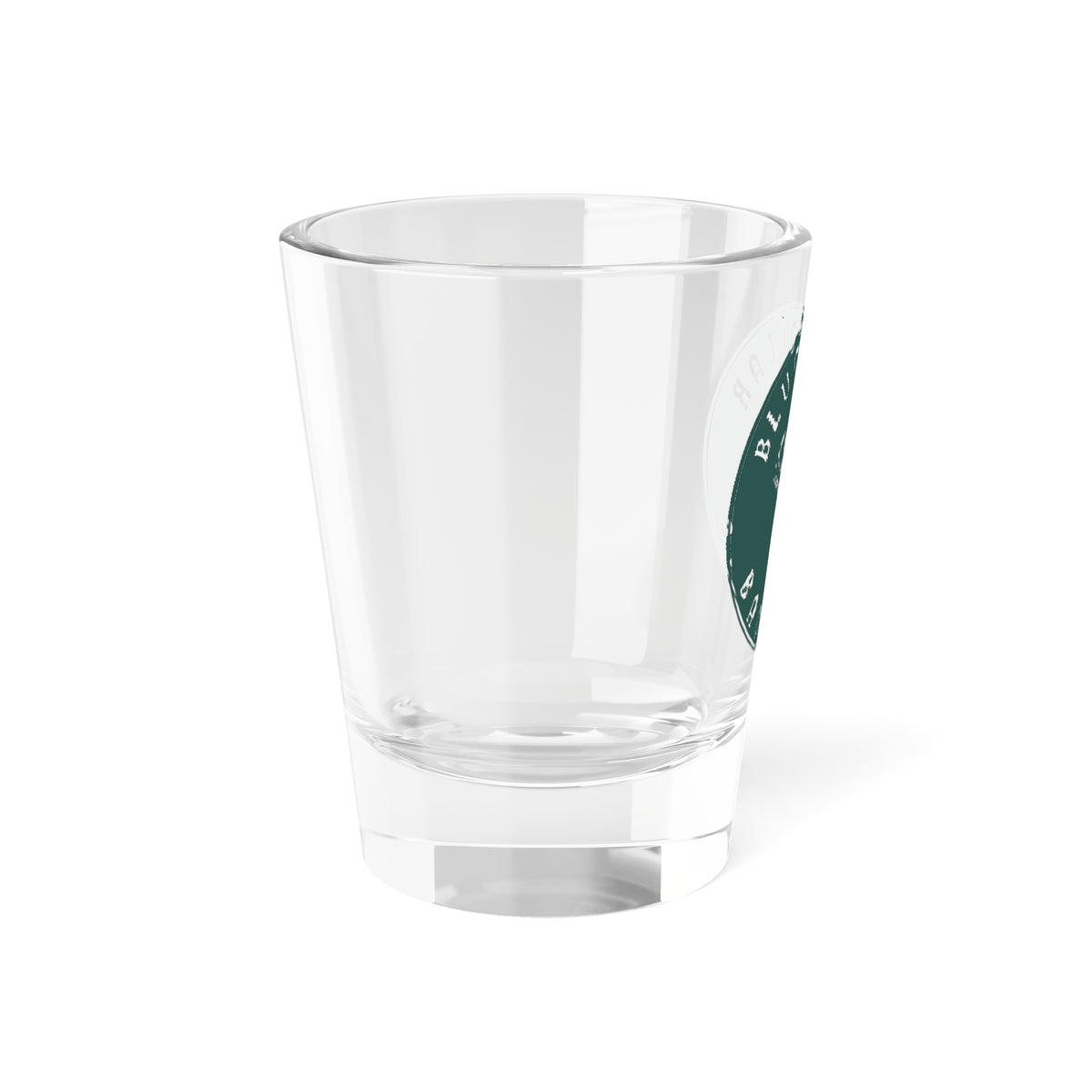 Shot Glass, 1.5oz Blue Collar Backbone