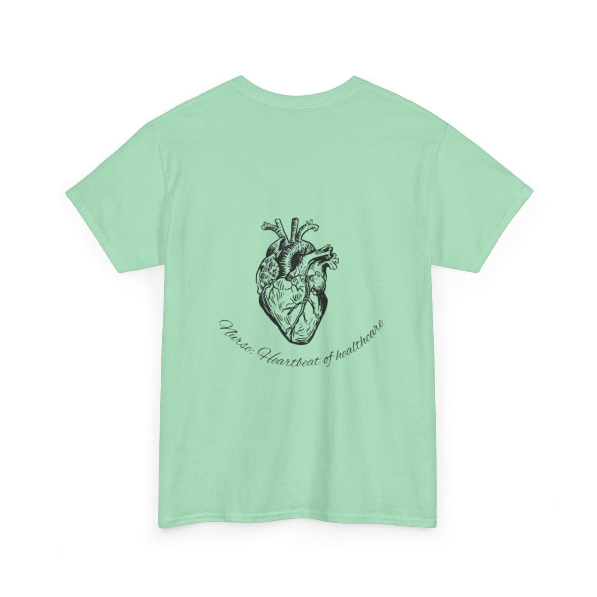 Nurse: Heartbeat of healthcare Unisex Heavy Cotton Tee