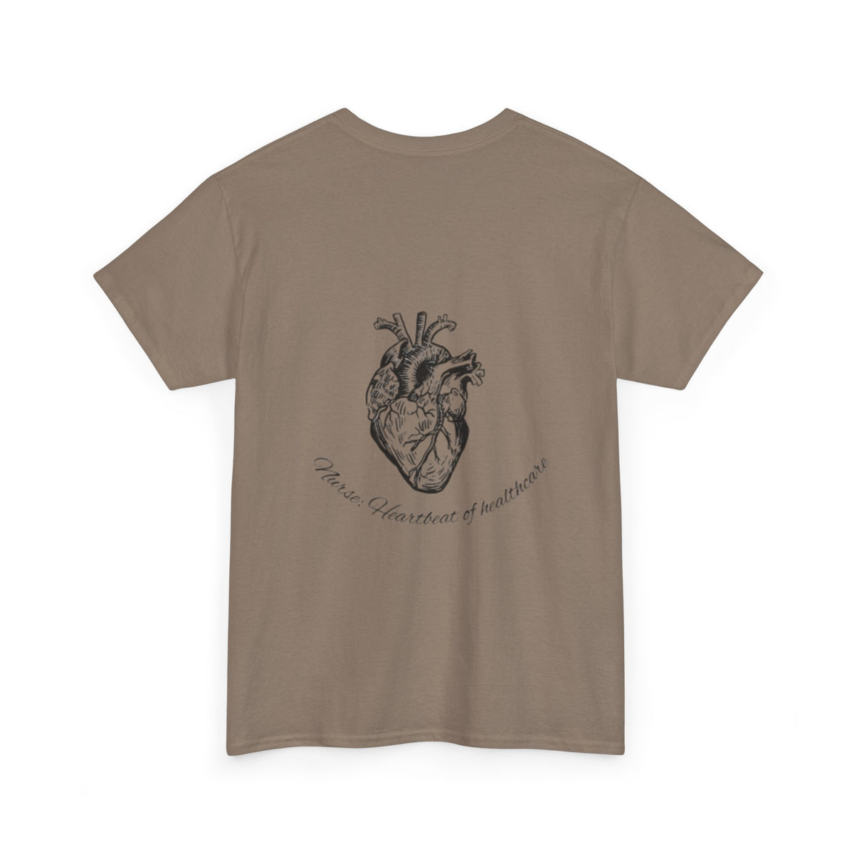 Nurse: Heartbeat of healthcare Unisex Heavy Cotton Tee